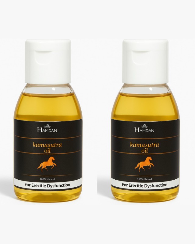 Hamdan Kamasutra Oil – 100% Natural Ayurvedic Herbal Massage Oil for Men | Effective Remedy for Erectile Dysfunction, Premature Ejaculation & Male Performance Enhancement | Boosts Stamina, Strength &