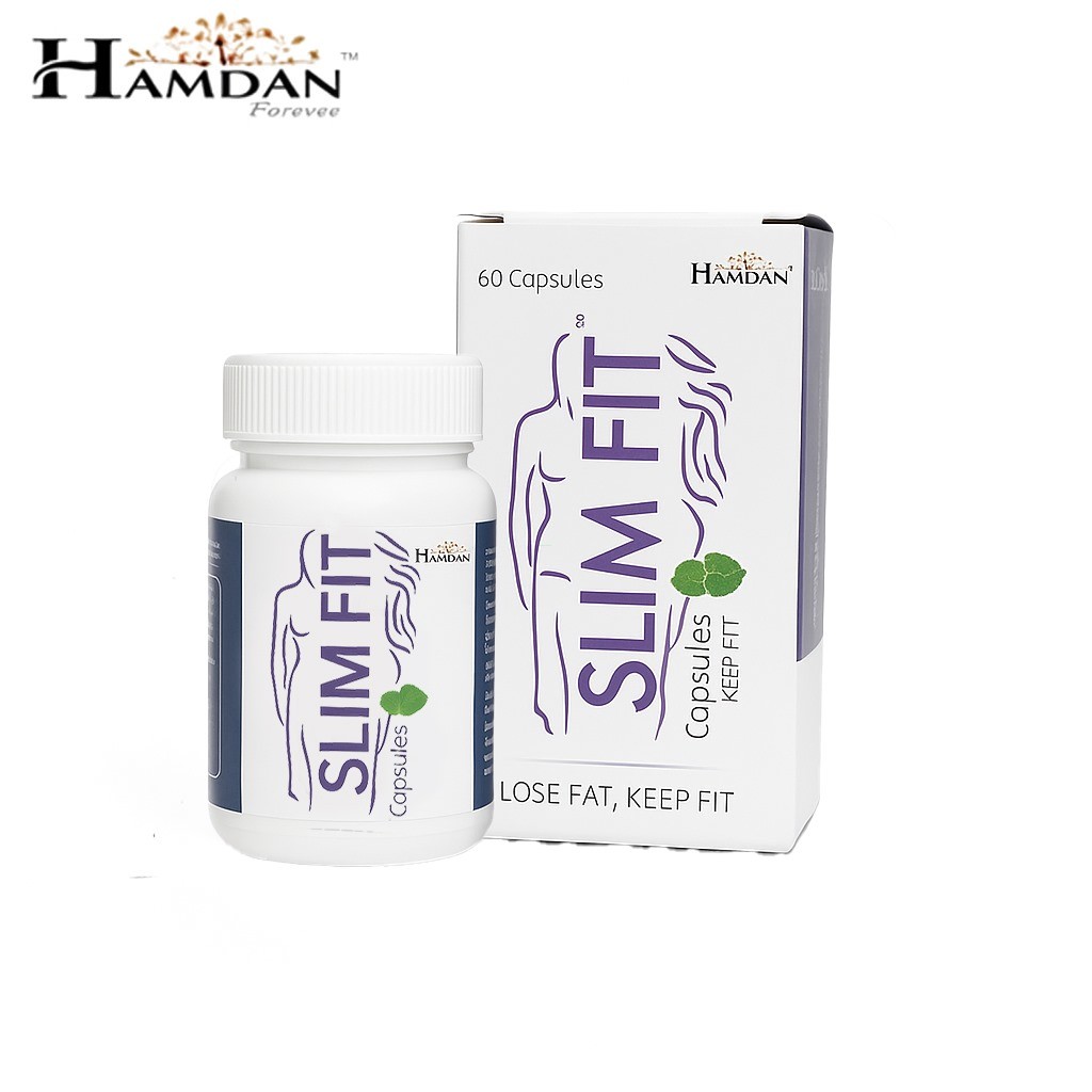 Hamdan Forever SLIM FIT- Ayurvedic Weight Loss Capsules | Garcinia Cambogia, Guggul, Trifla & Shilajit | Herbal Fat Burner | Natural Slimming Support for Men & Women – 60 Veg Capsules
